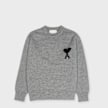 AMI PARIS Felted Crew ADC Grau 106039 1