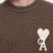 AMI PARIS Knit Sweater ADC brun 106046 3
