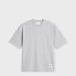 AMI PARIS T-Shirt Heritage Ami Paris Label gris cendre chine Undefined Color 106051 1