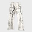 Hellstar Grafitti Mirror Face Sweatpants Beige 106154 1
