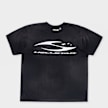 HELLSTAR Cursive Logo T-Shirt grey 106164 1