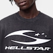 Hellstar Cursive Logo T-Shirt Grau 106164 3