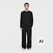 DSM Kei Ninomiya Unisex Print On Sleeve Longsleeve Tee Knit black UndefinedColor 106791 2