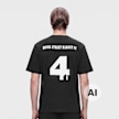DSM Kei Ninomiya Unisex Football Brack Print Shortsleeve Tee Knit black noir 106793 3