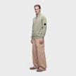 C. P. Company&nbsp; Diagonal Raised Fleece Half Zip Lens Sweater beige 106830 2