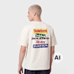solebox Racing Tee Sticker beige 140572 3