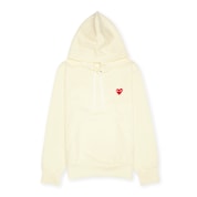 COMME des GARÇONS PLAY パーカー Mサイズ クリーム色 Buy Comme des Garcons Play Hooded Sweatshirt in beige | P1T174-IVO