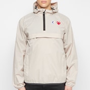 Buy Comme des Garcons Play K-Way Jacket Half Zip in beige | AZ
