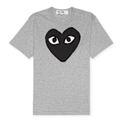 Buy Comme des Garcons Play Mens T-Shirt Short Sleeve Knit in grey
