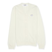 Buy Comme des Garcons Play Knit Cardigan in beige | P1N066-3 at
