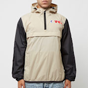 Buy Comme des Garcons Play K-Way Half Zip Jacket in beige | P1J506