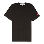 Buy Comme des Garcons Play Mens Tshirt Short Sleeve Knit black x