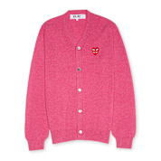Buy Comme des Garcons Play Knit Cardigan in light pink | P1N076-4