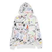 Buy A Bathing Ape Hand Draw Pattern Shark Pullover Hoodie in