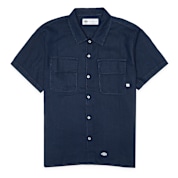 Buy Dickies Linen Shortsleeve Work Shirt in blau