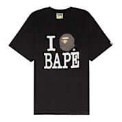 Buy A Bathing Ape I Love Bape Tee M in black | 001TEK801043MBLK at