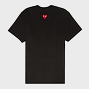 COMME des GARÇONS HOMME ブラック Tシャツ S Buy Comme des Garcons Play Small Red Heart Neck T-Shirt Black in