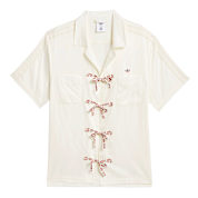 新品2XL ADIDAS X CLOT ボウリングシャツ ホワイトJP1599 adidas Clot Bowling Shirt by Edison Chen (Gender Neutral) - White