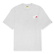 Buy A Bathing Ape Logo Relaxed Fit Tee in grey | 001TEL301302MGRA
