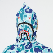 Buy A Bathing Ape ABC Camo Crystal Stone Shark Full Zip Hoodie