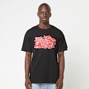 Buy A Bathing Ape Asnka Kanji Graffiti Logo Tee in black