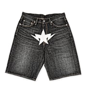 Buy A Bathing Ape Twin Sta Relaxed Fit Denim Shorts in grey