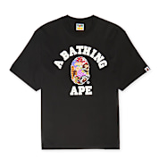 Buy A Bathing Ape Multi Logo College Relaxed Fit Tee in schwarz