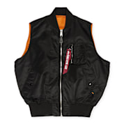 AMERI×ALPHA MA1 VEST Buy Alpha Industries MA-1 Vest in noir | 156146-03 at solebox