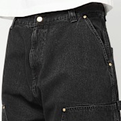 carhartt wip NASH DOUBLE KNEE PANT 黒L Pants Carhartt WIP Nash Double Knee Pant Black Stone Washed