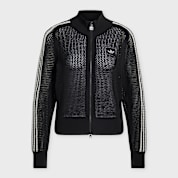 Buy adidas Originals Crochet Zip Trainings Top in black | KC6497