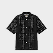 Buy Needles Widespread Collar Shirt Raschel Lace (Crochet) in
