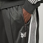 【Needles】Narrow Track Pant - Poly Smooth Buy Needles Track Pant - Poly Smooth in black | SX406-C | solebox
