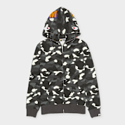 Buy A Bathing Ape City Camo Shark Regular Fit Ful0l Zip Hoodie in