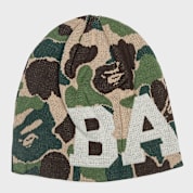 A BATHING APE ABC CAMO BEANIE ニット帽　ビーニー Buy A Bathing Ape ABC Camo Knit Cap in green | 001HTM301002MGRN
