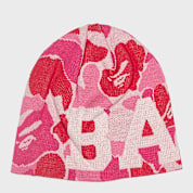A BATHING APE ABC CAMO BEANIE ニット帽　ビーニー Buy A Bathing Ape ABC Camo Knit Cap in pink | 001HTM301002MPNK