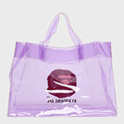 Buy A Bathing Ape Ape Head Clear Bag in roze | 001BAM301007MPUR