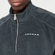 Buy Jordan M J Flt Cord Half Zip black/black/dk smoke grey/white