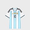 adidas Originals Argentina 26 Home Replica Jersey (Messi) blue 93223 1