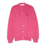 Buy Comme des Garcons Play Knit Cardigan in light pink | P1N076-4