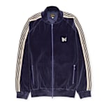 Buy Needles Rib Collar Track Jacket in blue | RW323-NAVY | solebox