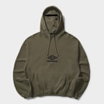 Buy Umbro by Slam Jam Og Logo Mask Hoodie in green | UBMW0411FA256