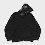 Buy A Bathing Ape Garment Dye Shark Relaxed Fit Full Zip Hoodie in