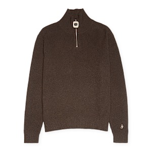 Buy J. W. Anderson Puller Half Zip Jumber in chocolate brown