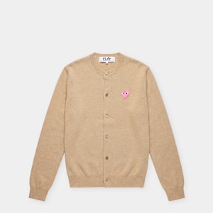 Buy Comme des Garcons Play Play Cardigan Black Heart beige Play