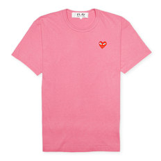 Comme des Garcons Play Play Red Heart T-Shirt lichtroze