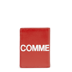 Comme des Garcons Wallet Huge Logo rood