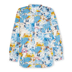 Comme des Garcons Shirt Print C Shirt bleu
