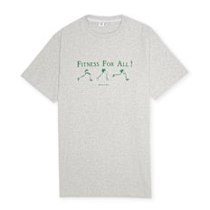 Sporty & Rich Fitness For All T Shirt grijs