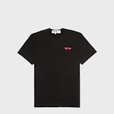 Comme des Garcons Play Play Two Heart T-Shirt black