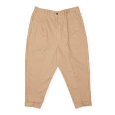 AMI PARIS Oversized Carrot Fit Trousers beige